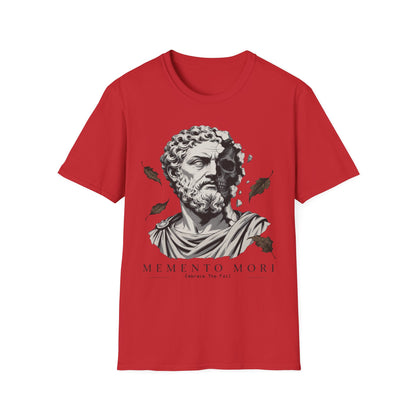 Memento Mori Embrace The Fall Shirt – Stoic Skull Statue Autumn Tee