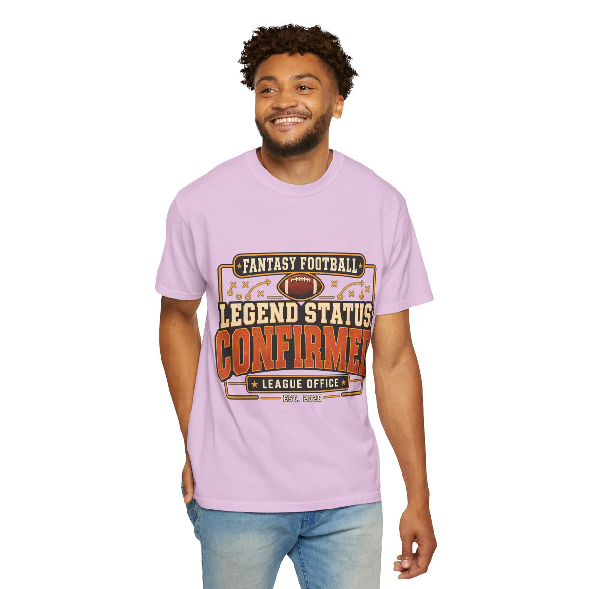 Fantasy Football Legend Status Confirmed Comfort Colors Tee