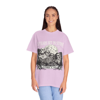 85 Years Set in Stone Mount Rushmore Comfort Colors Tee
