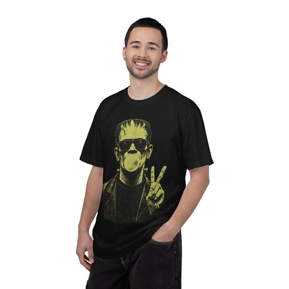 Frankenstein Bubblegum Peace Sign Comfort Colors T-Shirt