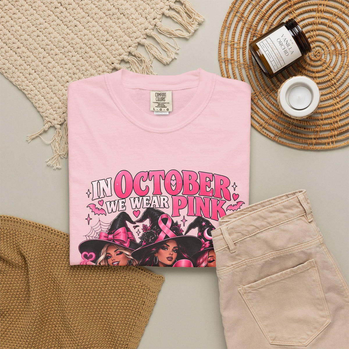 In October We Wear Pink My Coven Fights in Pink Tee