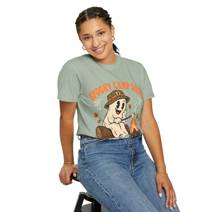 Spooky Camp Squad Campfires & Cobwebs Comfort Colors Tee