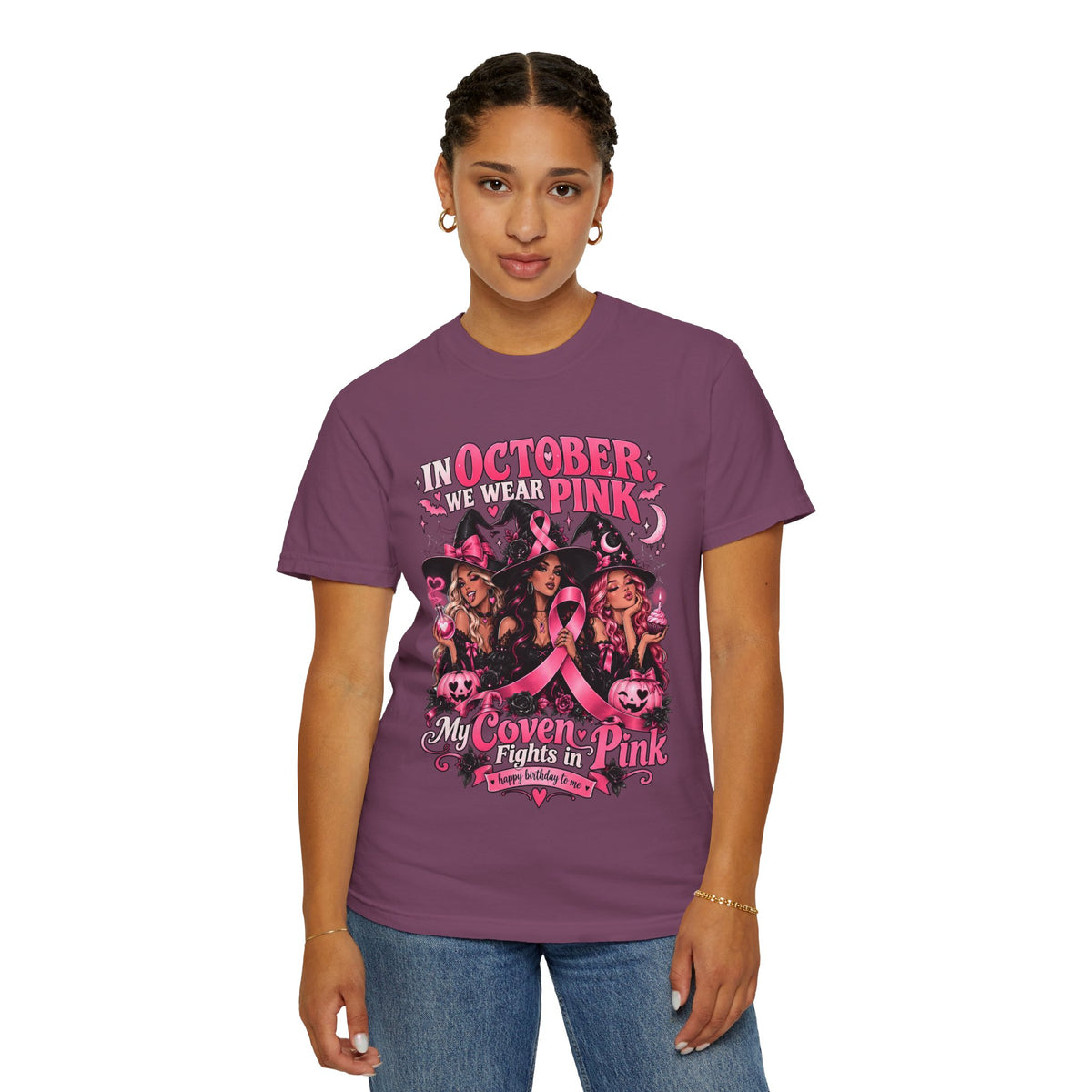 In October We Wear Pink My Coven Fights in Pink Tee