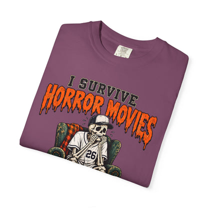 Horror Movies Game 7 Baseball Comfort Colors T-Shirt