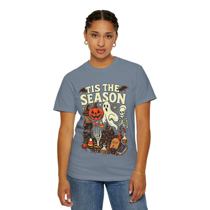 Tis the Season Spooky Halloween Comfort Colors Graphic Tee