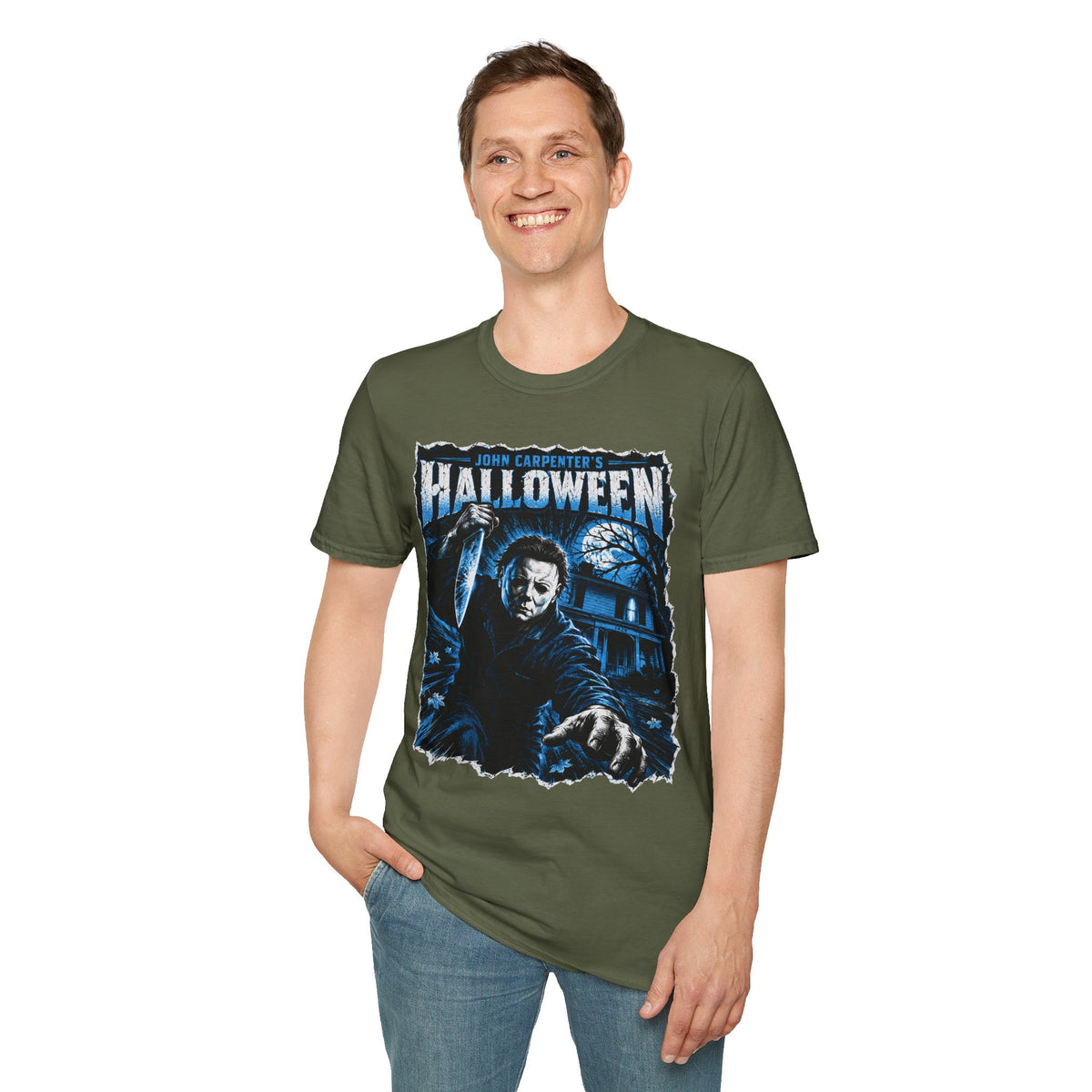 John Carpenter's Halloween Comic Book Style Shirt