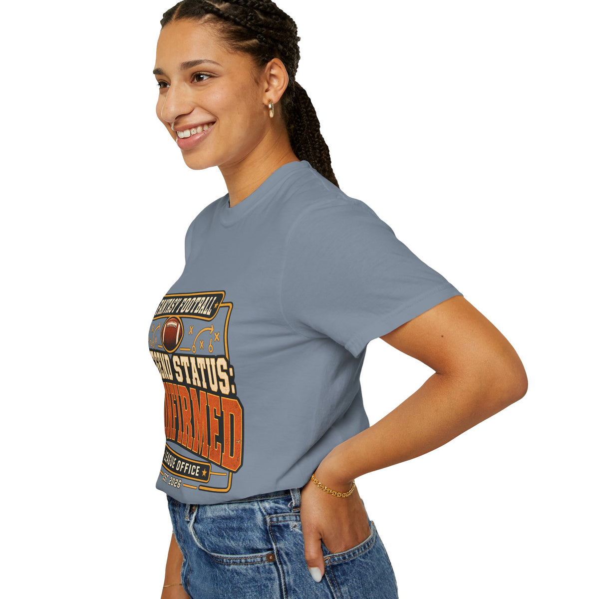 Fantasy Football Legend Status Confirmed Comfort Colors Tee