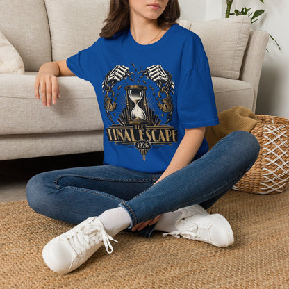 The Final Escape 1926 Shirt – Skeleton Chains Hourglass Art Deco Tee