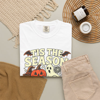 Tis the Season Spooky Halloween Comfort Colors Graphic Tee