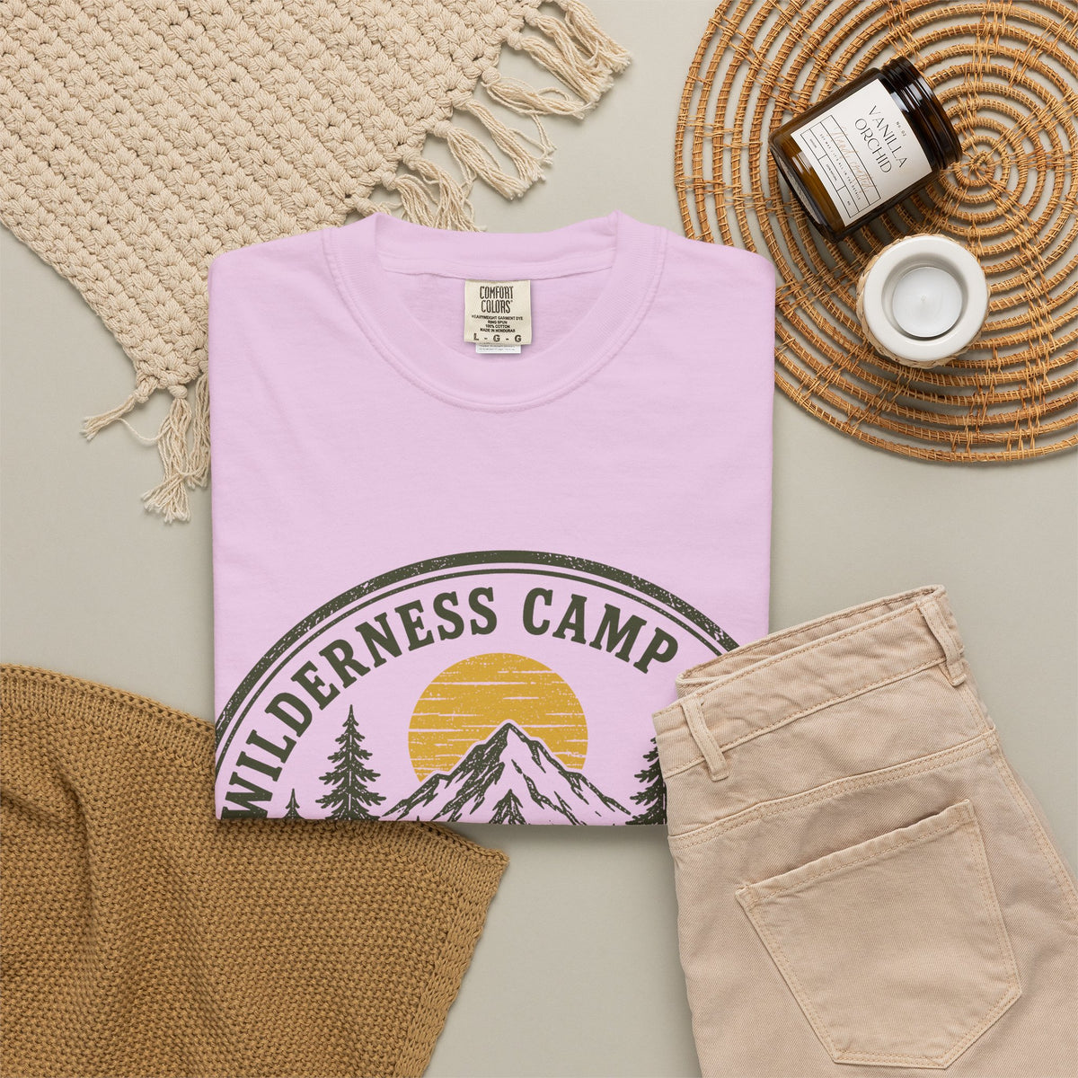Wilderness Camp Crew Savannah GA Comfort Colors Tee