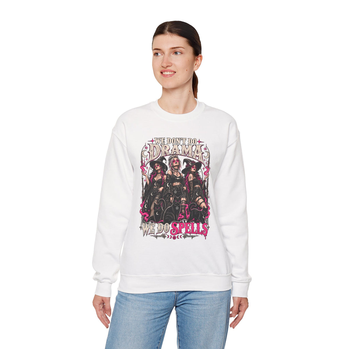 We Don't Do Drama We Do Spells Witch Gildan 18000 Sweatshirt