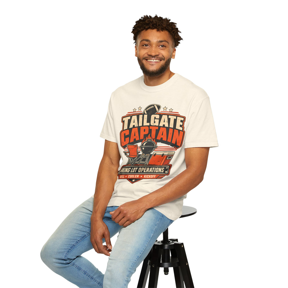 Tailgate Captain Football Game Day Comfort Colors T-Shirt