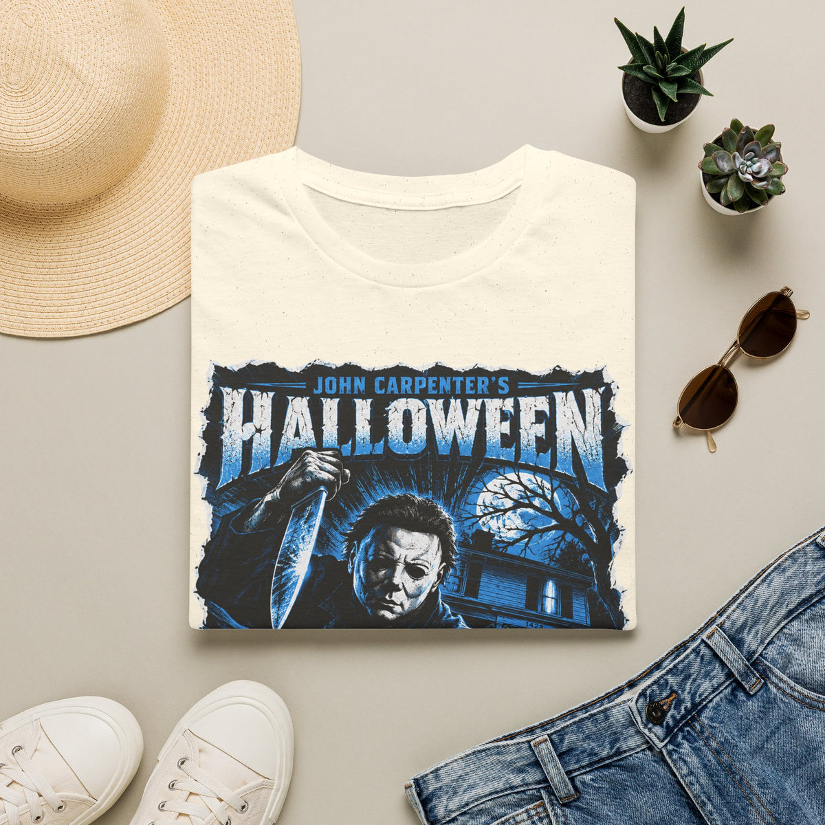 John Carpenter's Halloween Comic Book Style Shirt