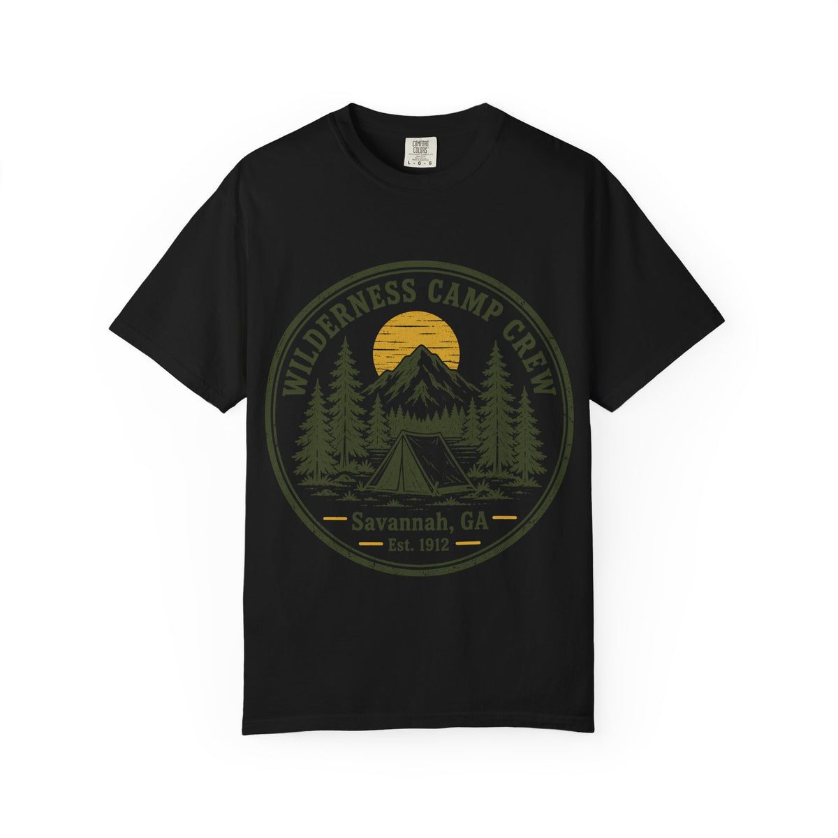 Wilderness Camp Crew Savannah GA Comfort Colors Tee