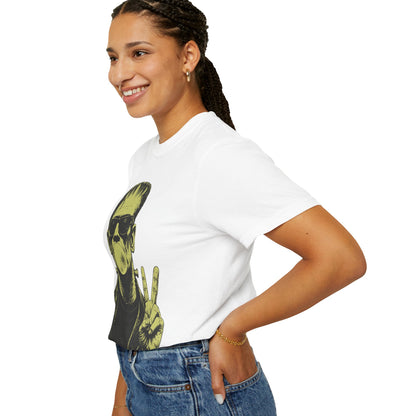 Frankenstein Bubblegum Peace Sign Comfort Colors T-Shirt