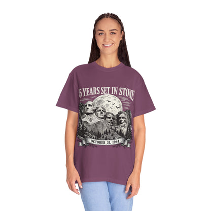 85 Years Set in Stone Mount Rushmore Comfort Colors Tee