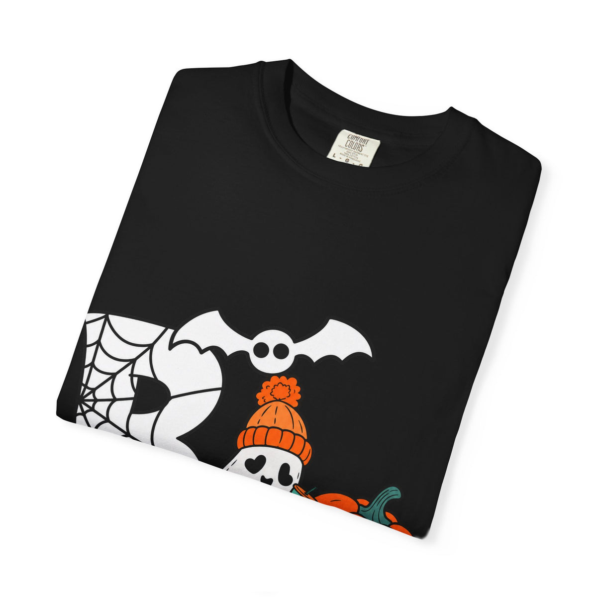 Cute Ghost Pumpkin Cozy Halloween Comfort Colors T-Shirt