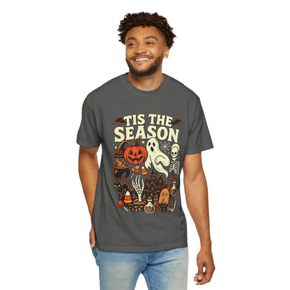 Tis the Season Spooky Halloween Comfort Colors Graphic Tee