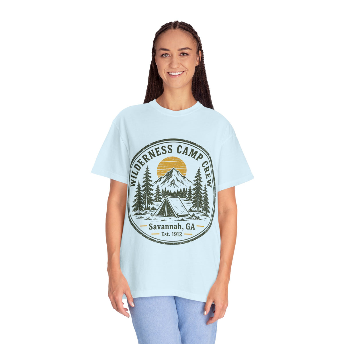 Wilderness Camp Crew Savannah GA Comfort Colors Tee