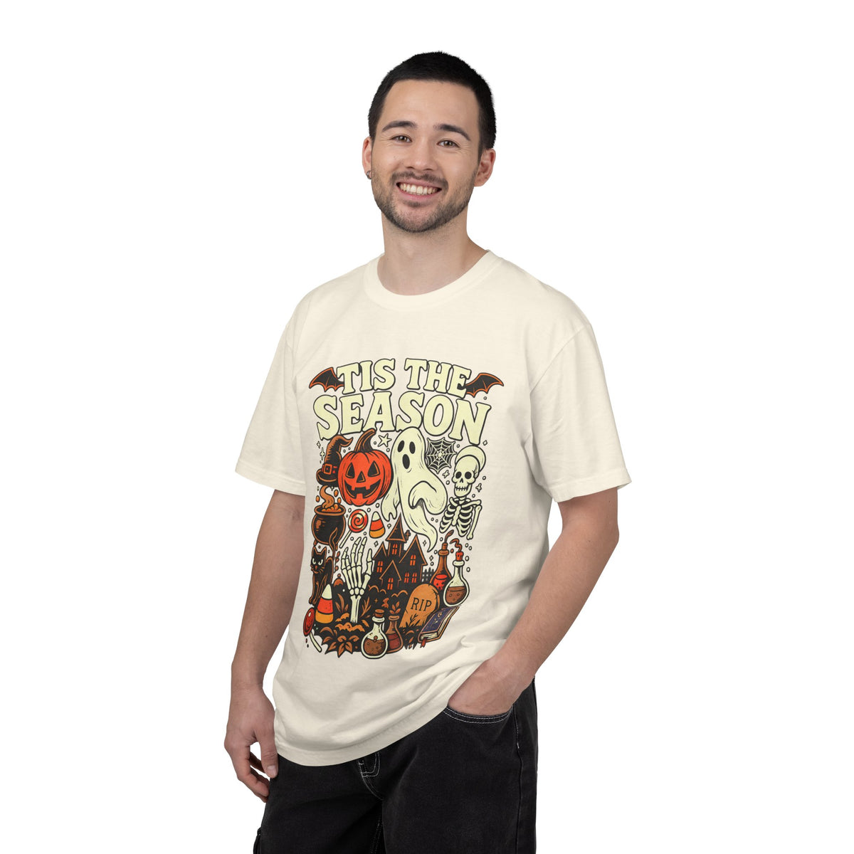 Tis the Season Spooky Halloween Comfort Colors Graphic Tee
