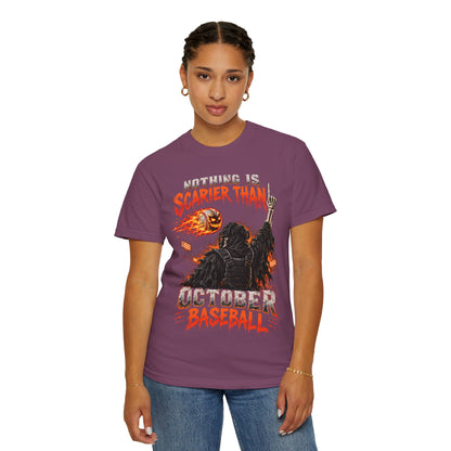 October Baseball Halloween Comfort Colors Graphic T-Shirt