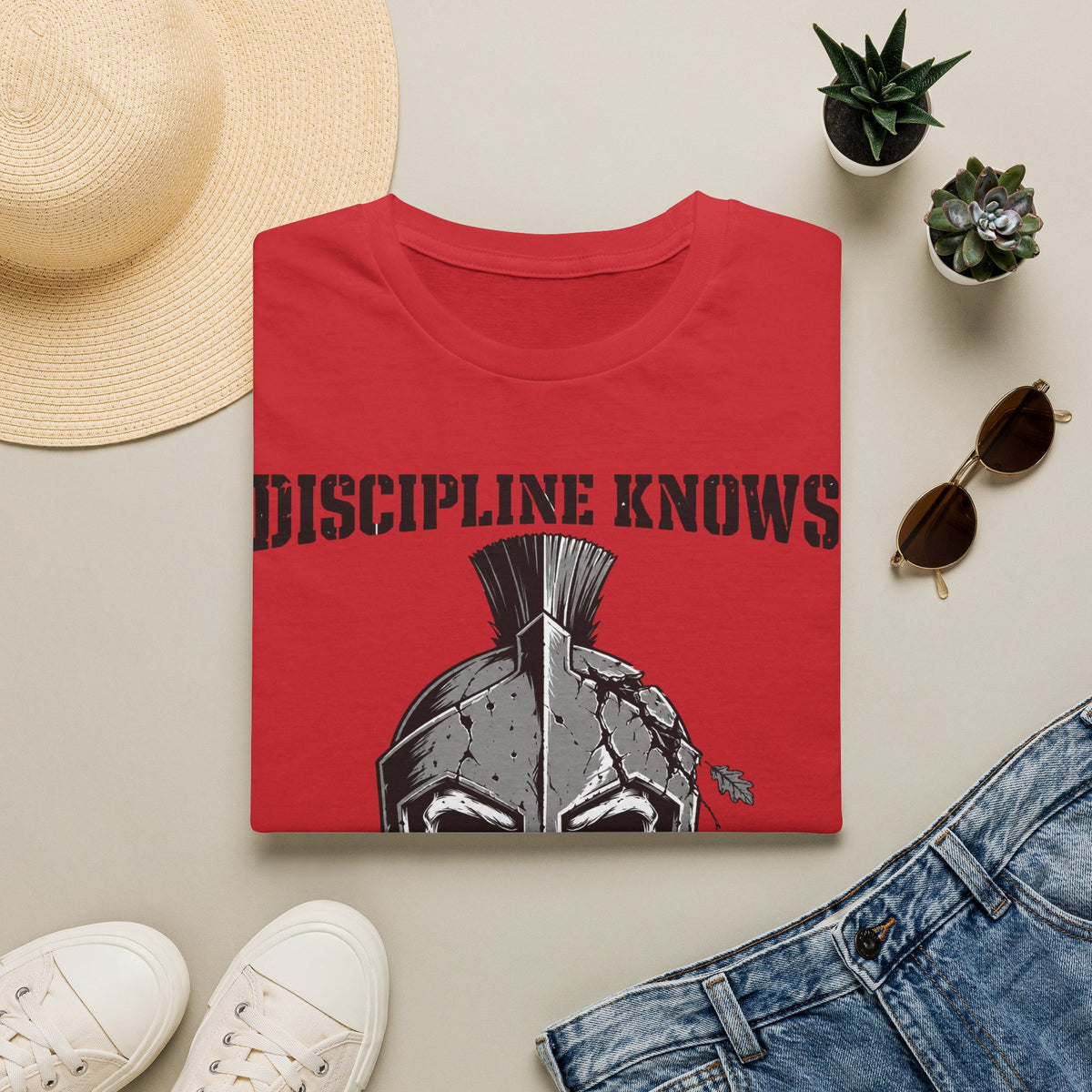 Discipline Knows No Season Shirt – Spartan Skull Stoic Warrior Tee