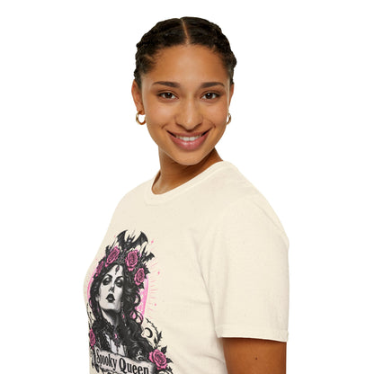 Pink Spooky Queen Pastel Gothic Glamour Witch T-Shirt