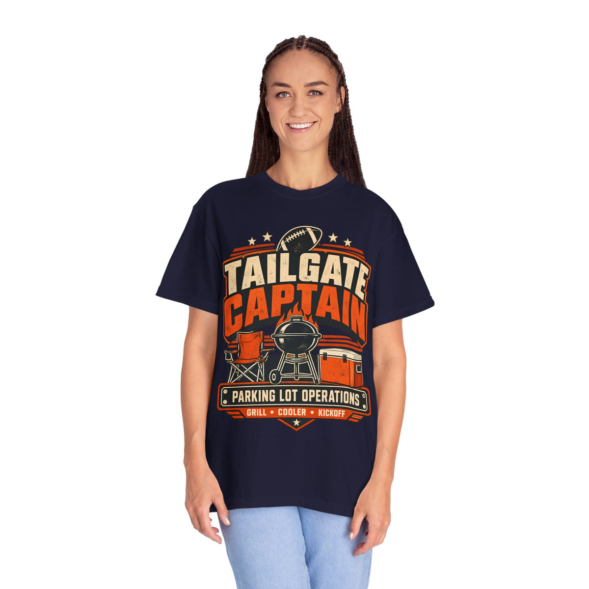 Tailgate Captain Football Game Day Comfort Colors T-Shirt