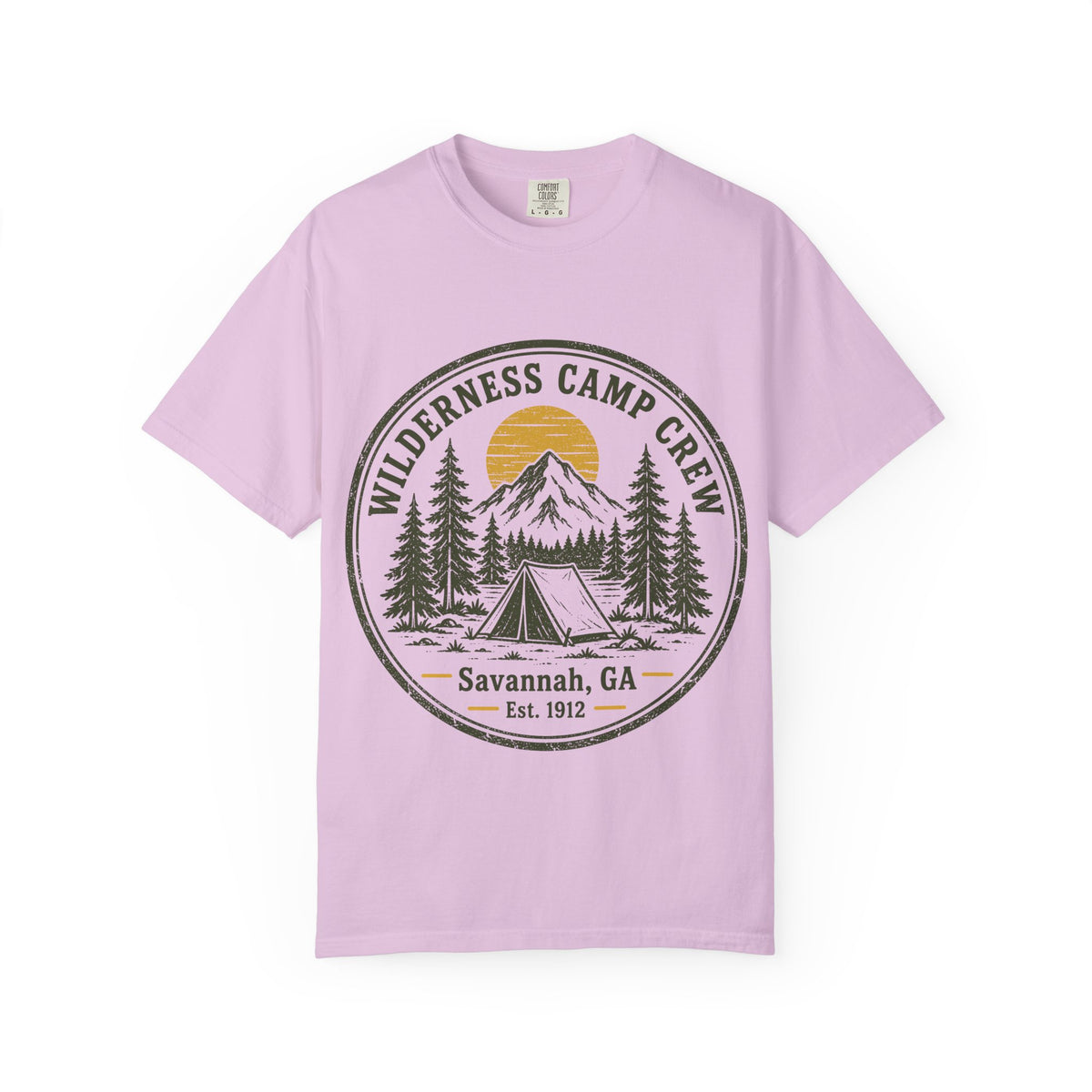 Wilderness Camp Crew Savannah GA Comfort Colors Tee