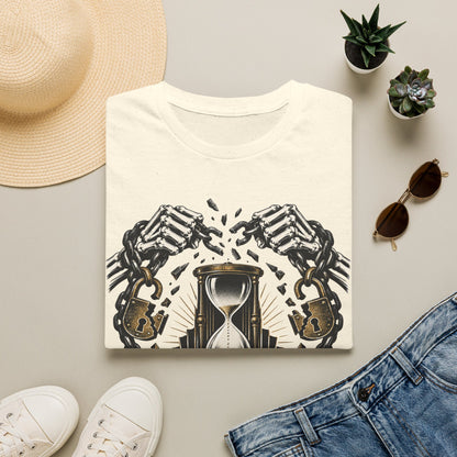 The Final Escape 1926 Shirt – Skeleton Chains Hourglass Art Deco Tee