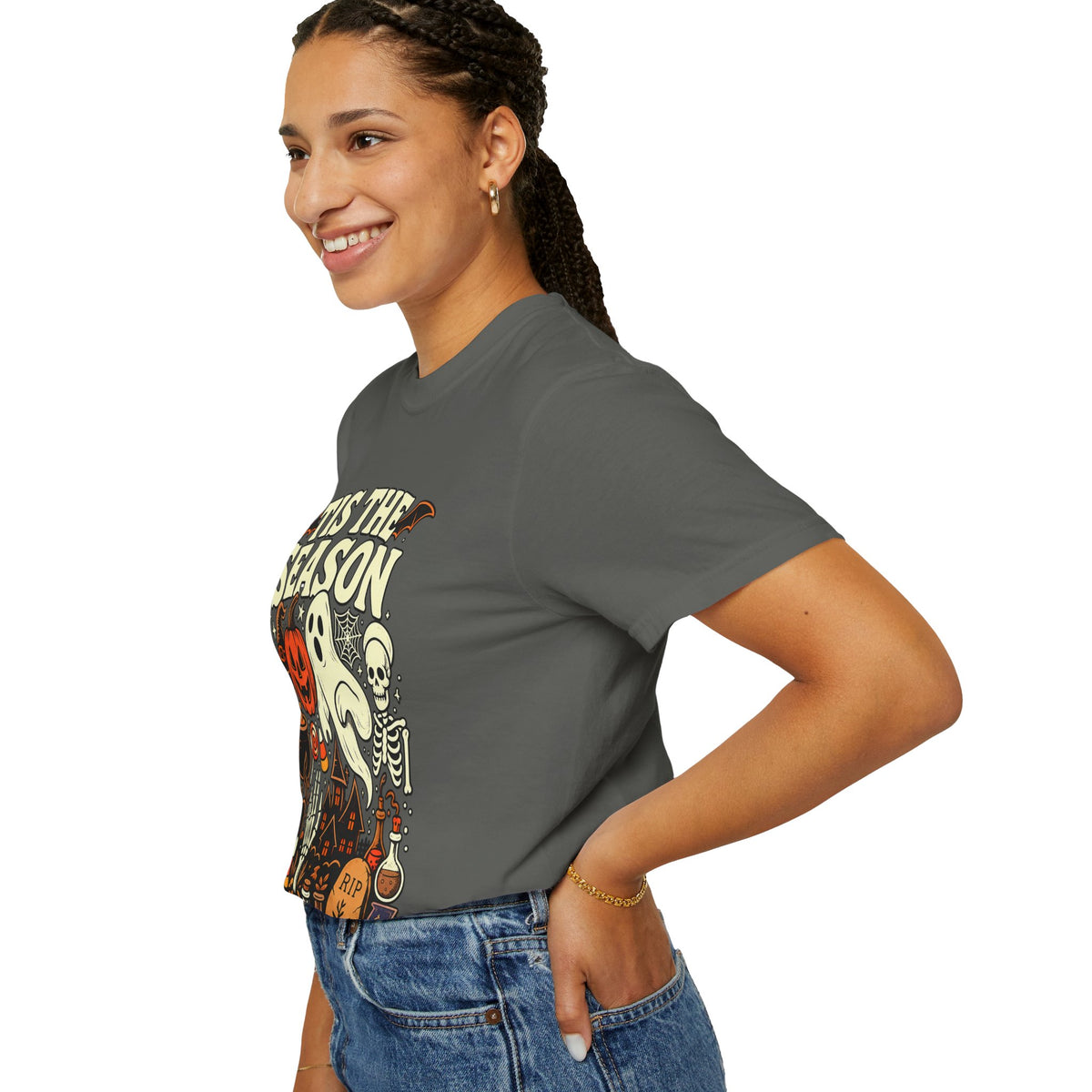 Tis the Season Spooky Halloween Comfort Colors Graphic Tee