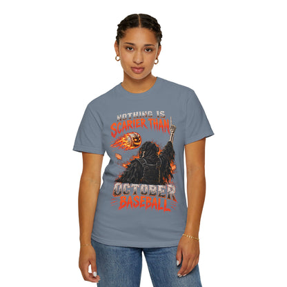 October Baseball Halloween Comfort Colors Graphic T-Shirt