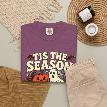 Tis the Season Spooky Halloween Comfort Colors Graphic Tee