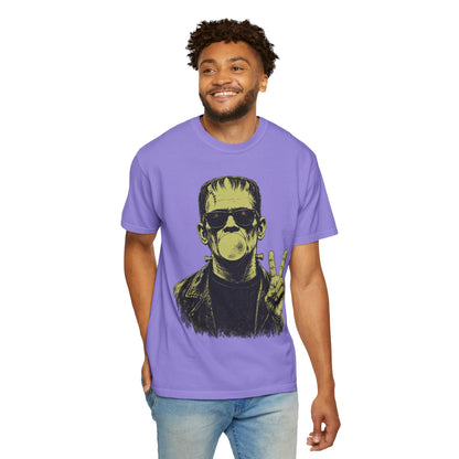 Frankenstein Bubblegum Peace Sign Comfort Colors T-Shirt