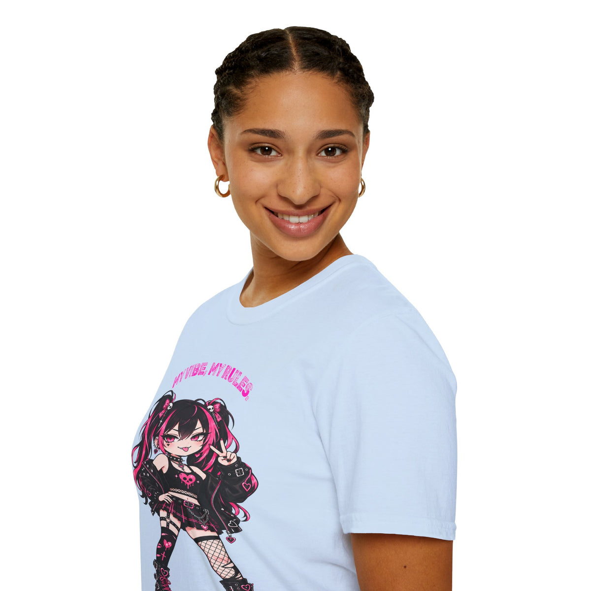 My Vibe, My Rules Anime Chibi Graphic Tee