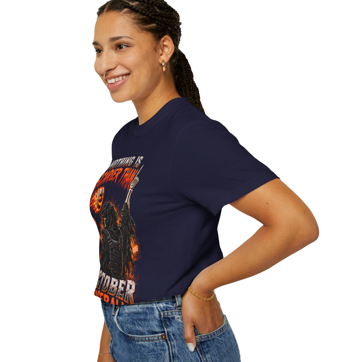October Baseball Halloween Comfort Colors Graphic T-Shirt
