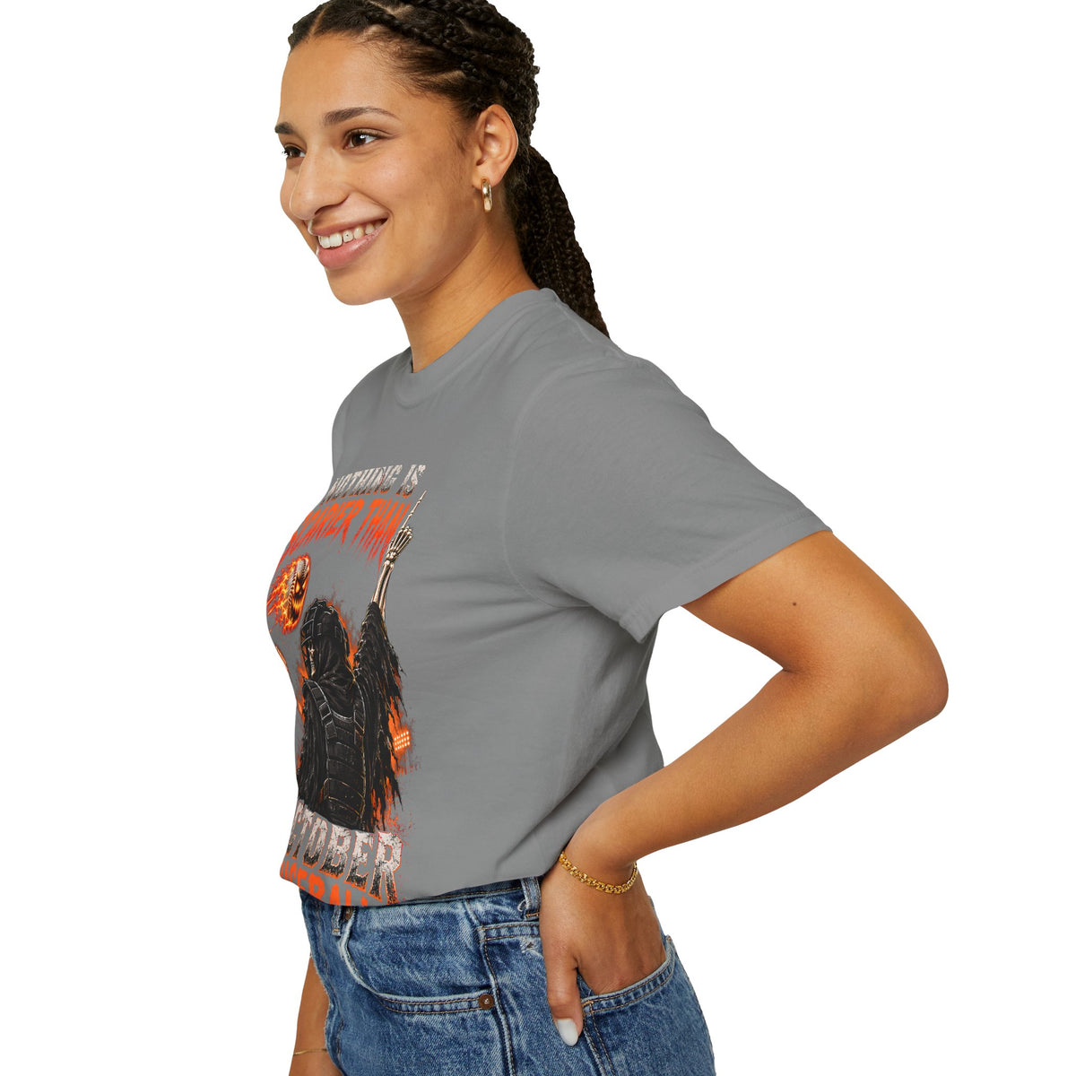October Baseball Halloween Comfort Colors Graphic T-Shirt
