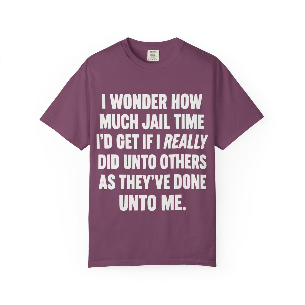 Do Unto Others Jail Time Humor Comfort Colors T-Shirt