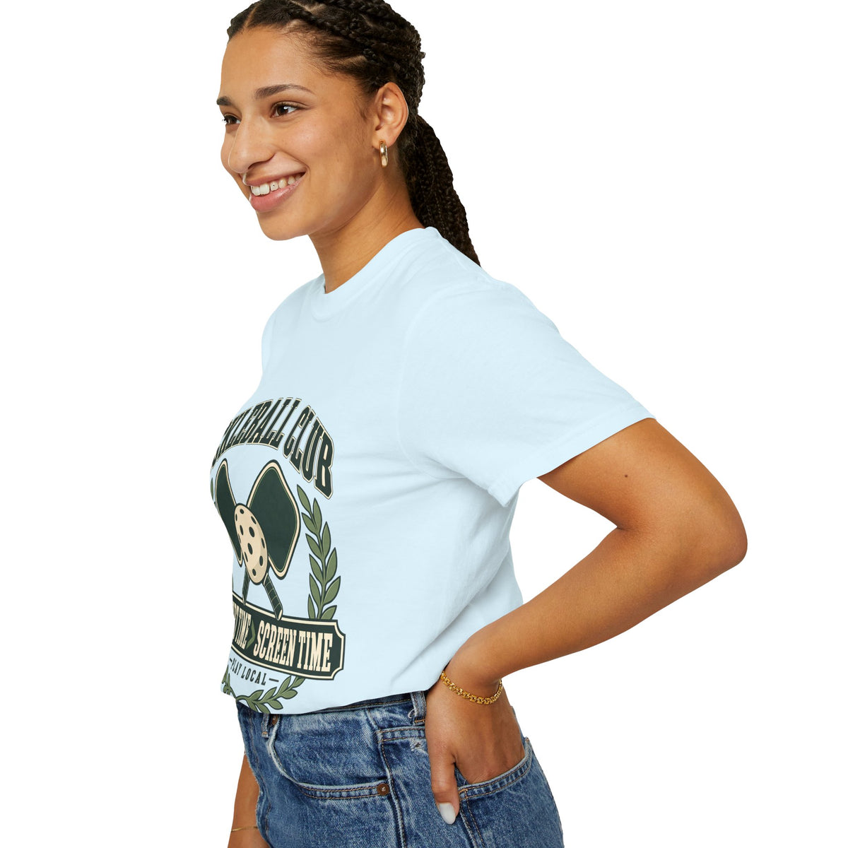 Pickleball Club Court Time Over Screen Time Comfort Colors Tee