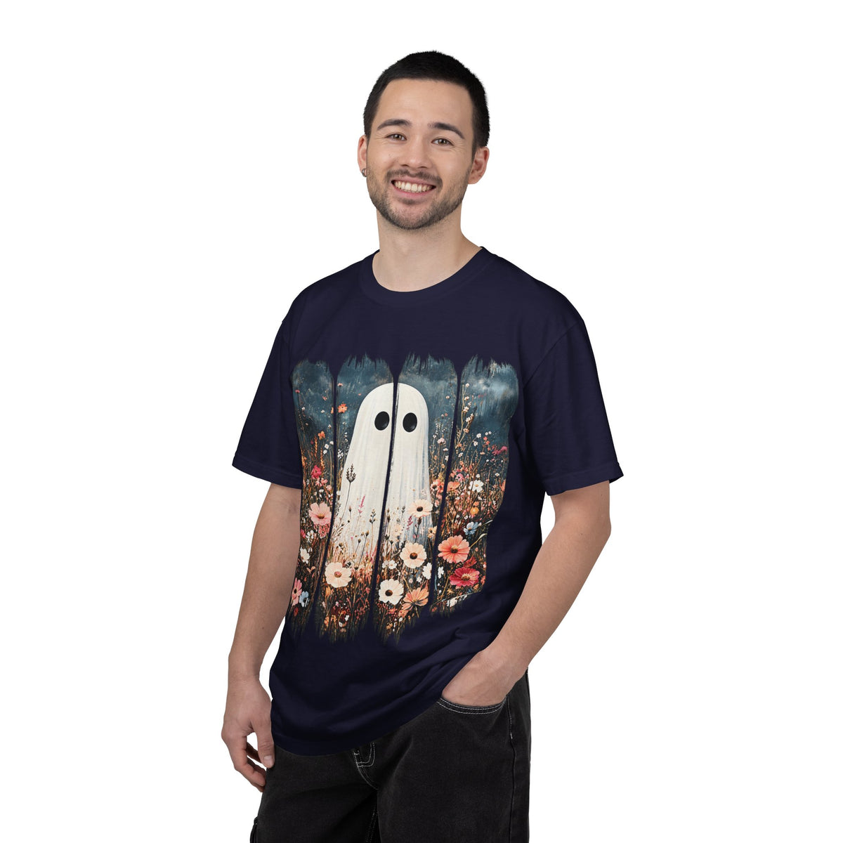 Floral Ghost Wildflower Halloween Comfort Colors T-Shirt