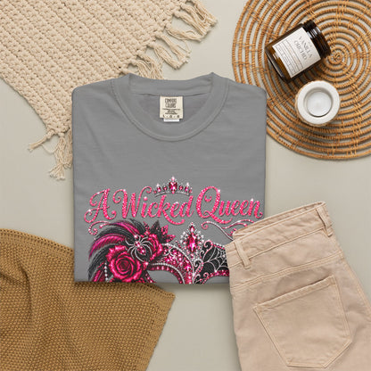 Personalized Wicked Queen October Birthday Comfort Colors Tee