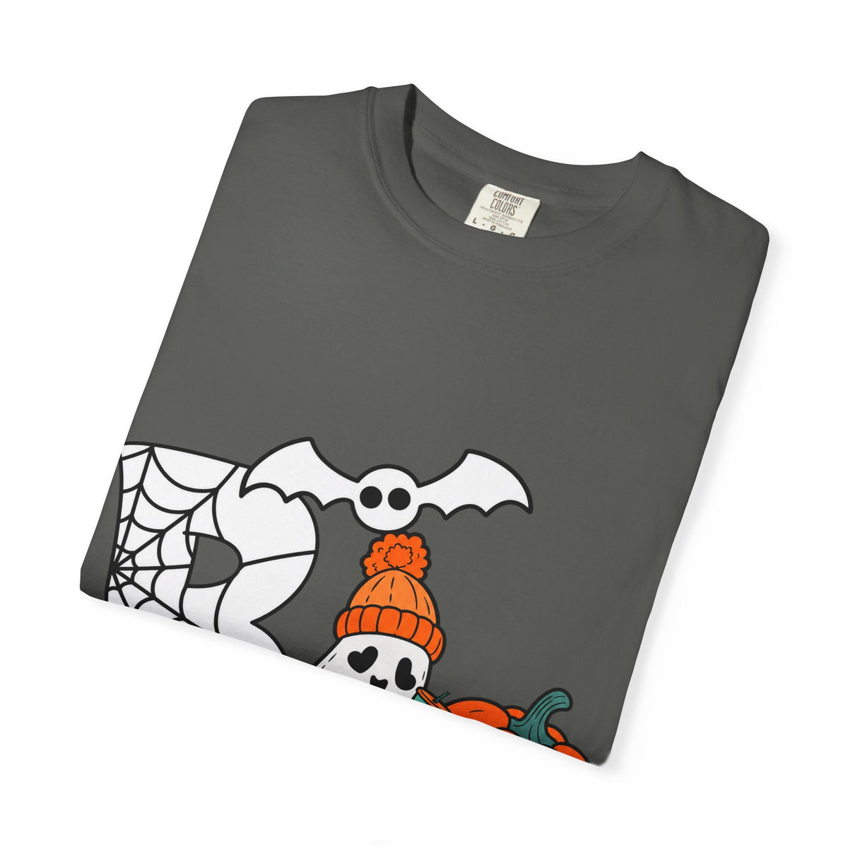 Cute Ghost Pumpkin Cozy Halloween Comfort Colors T-Shirt