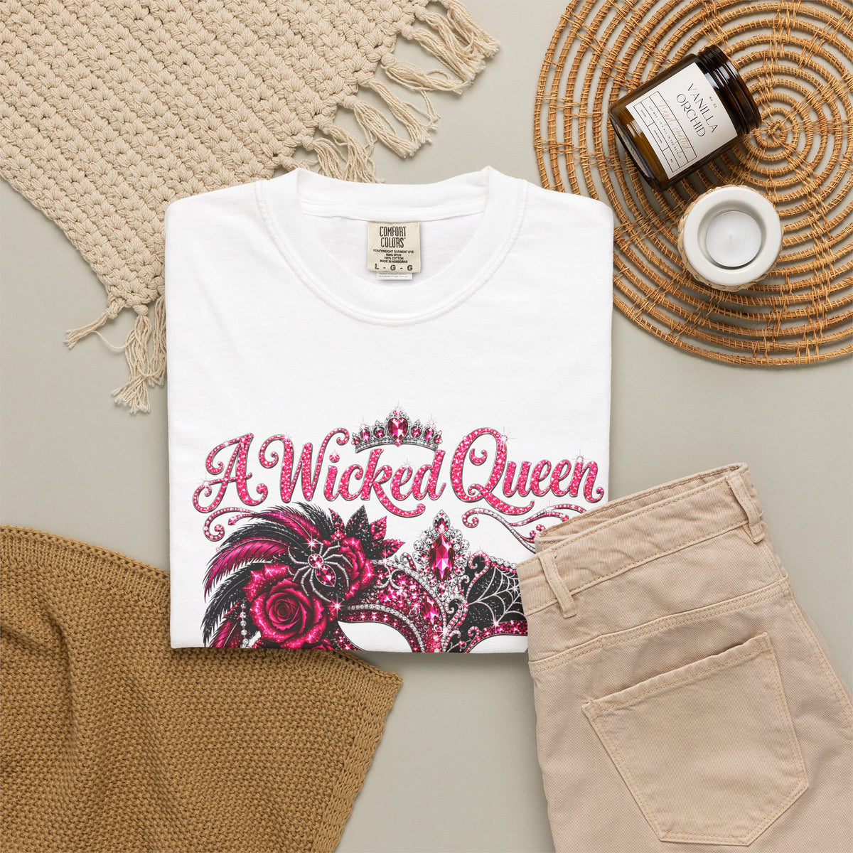 Personalized Wicked Queen October Birthday Comfort Colors Tee