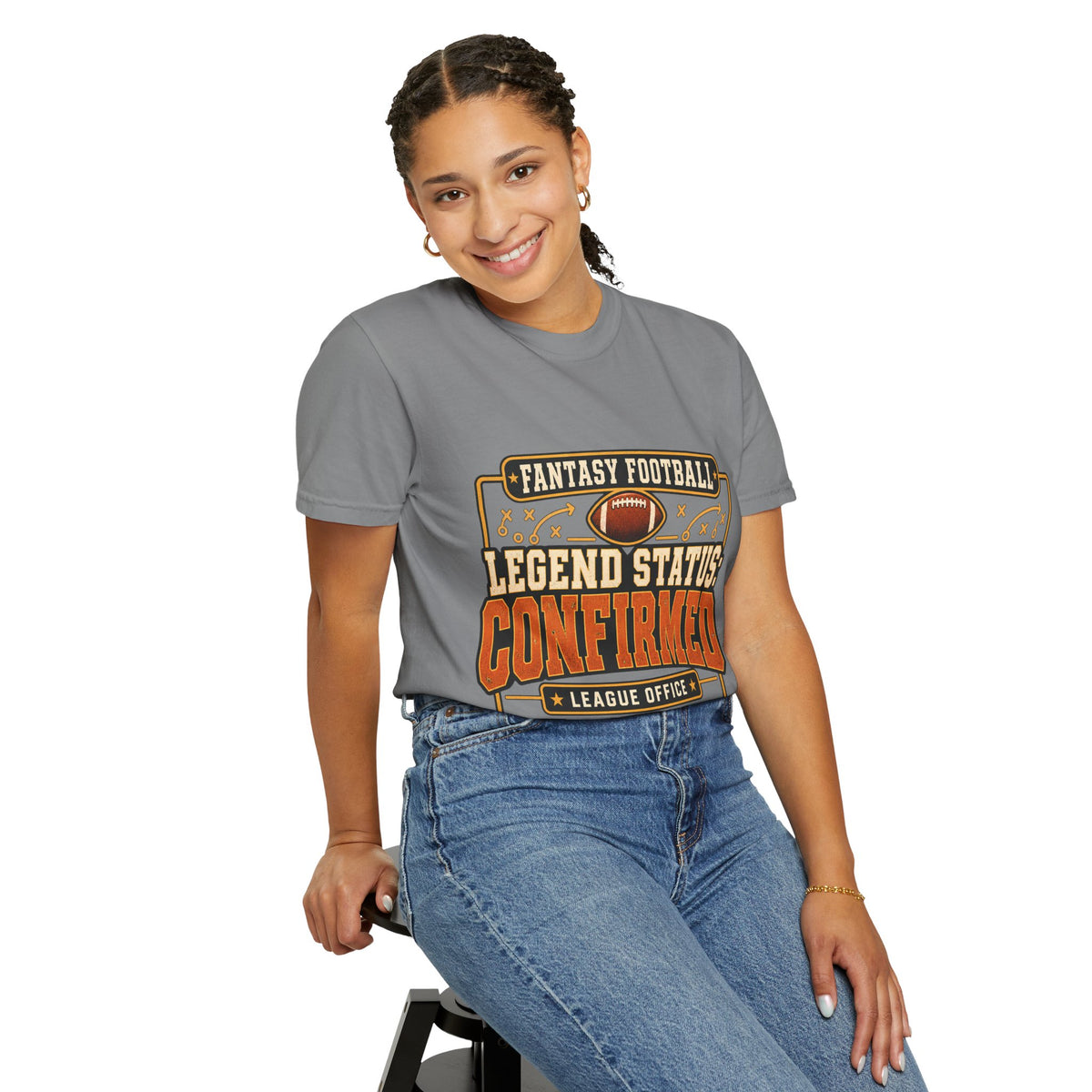 Fantasy Football Legend Status Confirmed Comfort Colors Tee