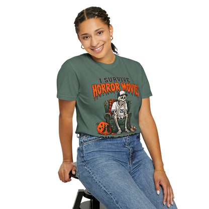 Horror Movies Game 7 Baseball Comfort Colors T-Shirt