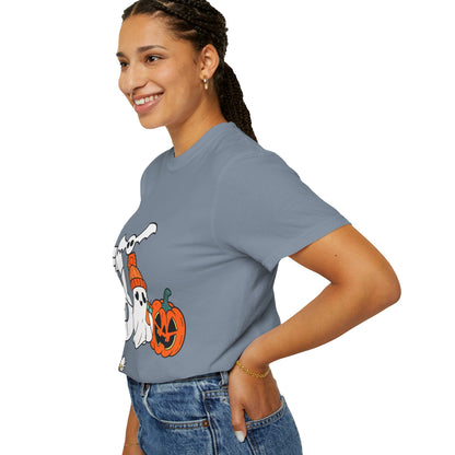 Cute Ghost Pumpkin Cozy Halloween Comfort Colors T-Shirt