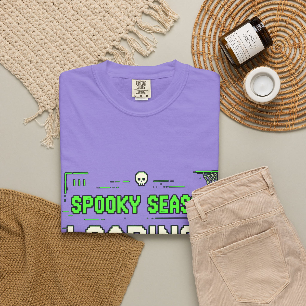 Spooky Season Loading Gamer Halloween Comfort Colors Tee