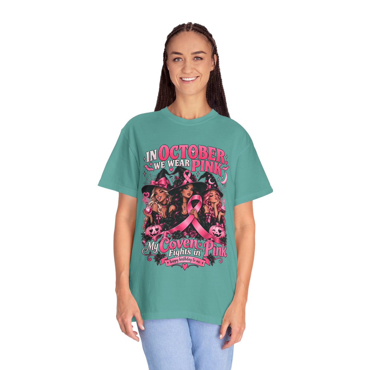 In October We Wear Pink My Coven Fights in Pink Tee