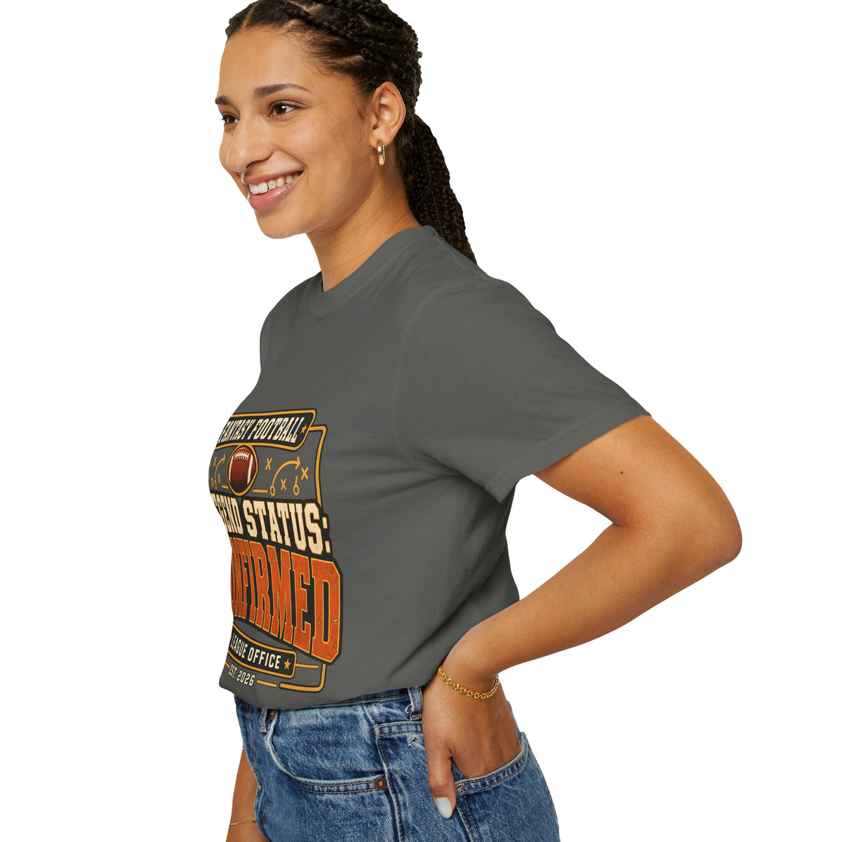 Fantasy Football Legend Status Confirmed Comfort Colors Tee