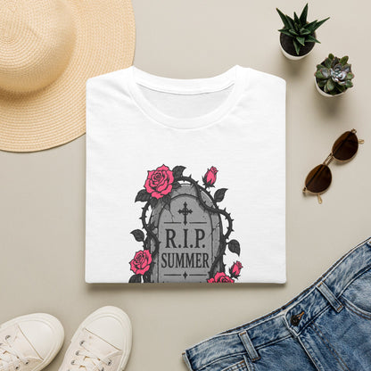RIP Summer I'm Too Spooky For This Heat Shirt – Gothic Fall Halloween Tee